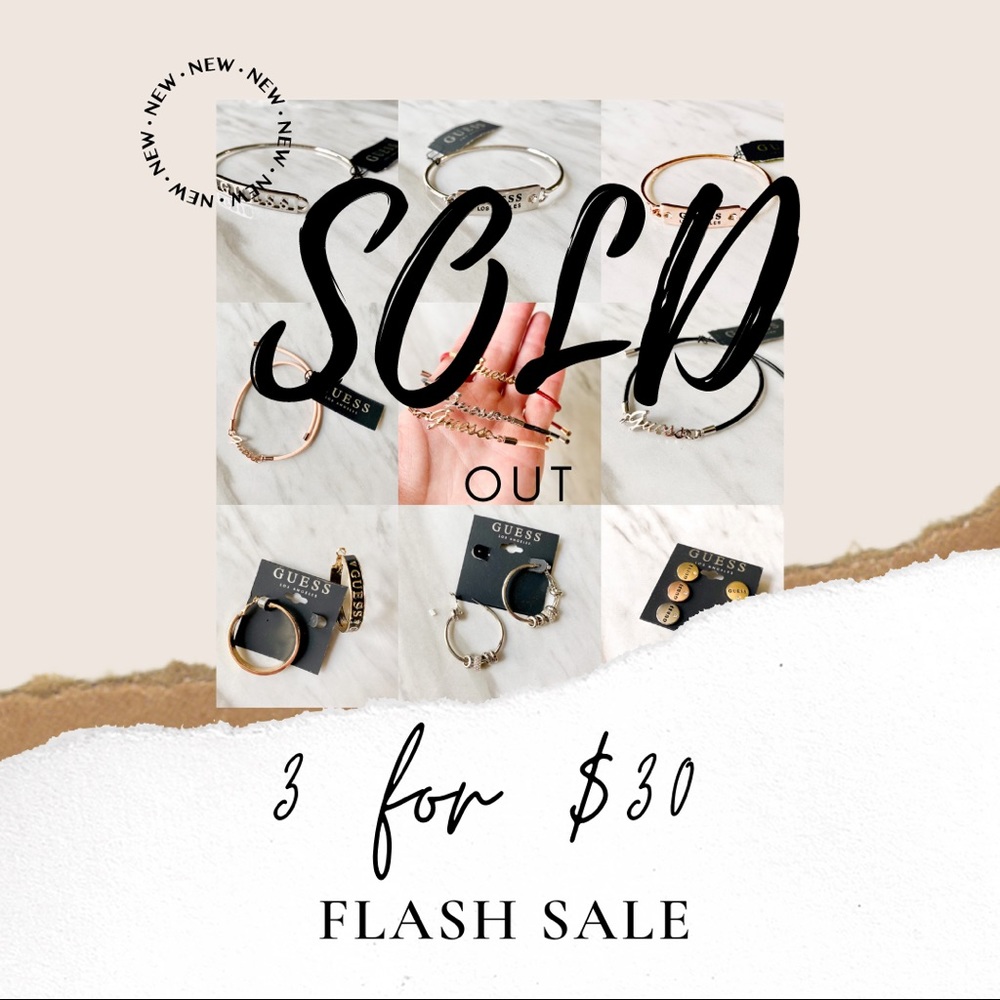 Guess Jewelry Bracelet Earrings Flash Sale pick 3